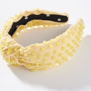 Lele Sadoughi lemon knotted headband